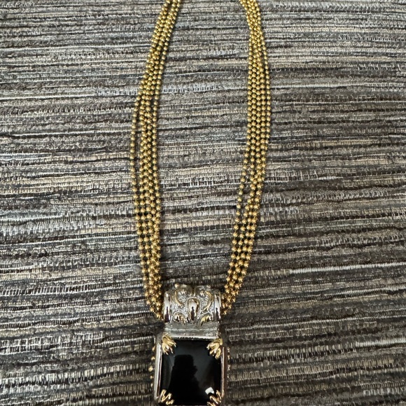 Gold and silver necklace - Picture 4 of 5